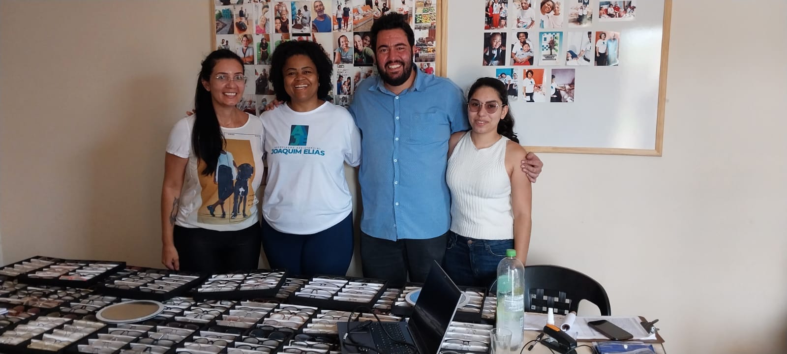 Momento feliz na associação